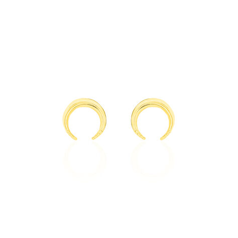 Boucles D'oreilles Puces Hermantine Or Jaune - Clous d'oreilles Femme | Histoire d’Or