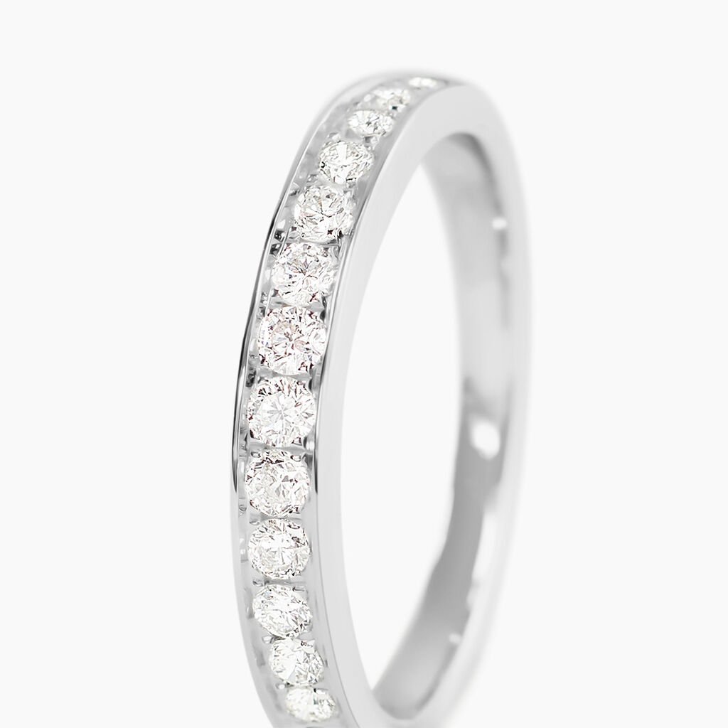 Alliance Rhea Or Blanc Diamant - Alliances Femme | Histoire d&rsquo;Or