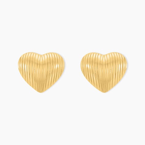 Boucles D'oreilles Puces Nolene Acier Jaune - Nouveautés Femme | Histoire d’Or