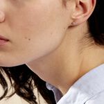 Boucles D'oreilles Puces Elda Serti Clos Or Jaune Oxyde De Zirconium - Clous d'oreilles Femme | Histoire d&rsquo;Or