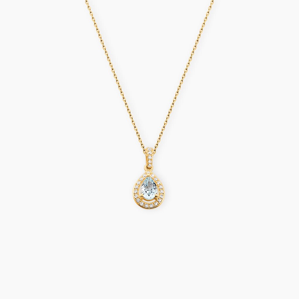 Pendentif Desiderius Or Jaune Topaze Oxydes De Zirconium - Pendentifs Femme | Histoire d&rsquo;Or