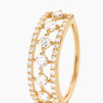 Bague The Crown Or Jaune Oxyde De Zirconium - Bagues avec pierre Femme | Histoire d&rsquo;Or