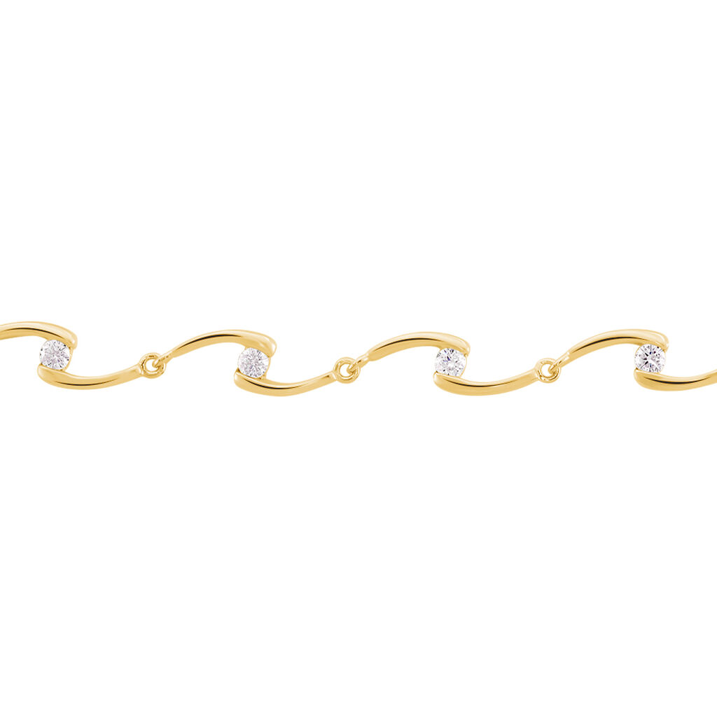 Bracelet Ayda Plaqué Or Jaune Oxyde De Zirconium - Bracelets Femme | Histoire d’Or