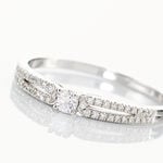 Bague Solitaire Katalina Or Blanc Diamant - Bagues solitaires Femme | Histoire d&rsquo;Or