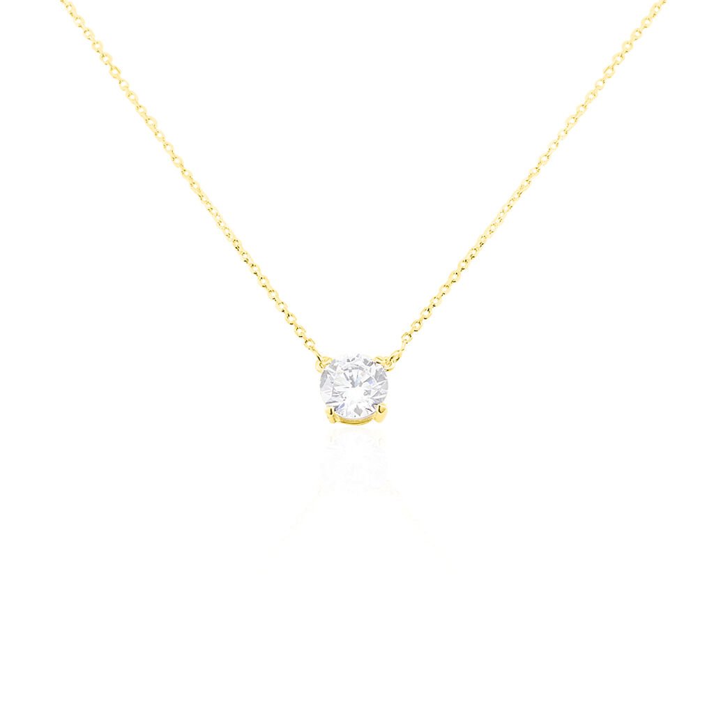 Collier Ponama Or Jaune Oxyde De Zirconium - Colliers Femme | Histoire d&rsquo;Or