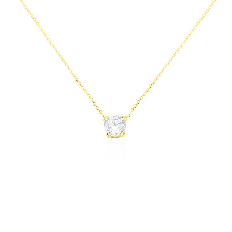 Collier Ponama Or Jaune Oxyde De Zirconium - Colliers Femme | Histoire d&rsquo;Or