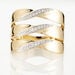 Bague Catharine 3 Rangs Or Jaune Diamant - Bagues avec pierre Femme | Histoire d’Or