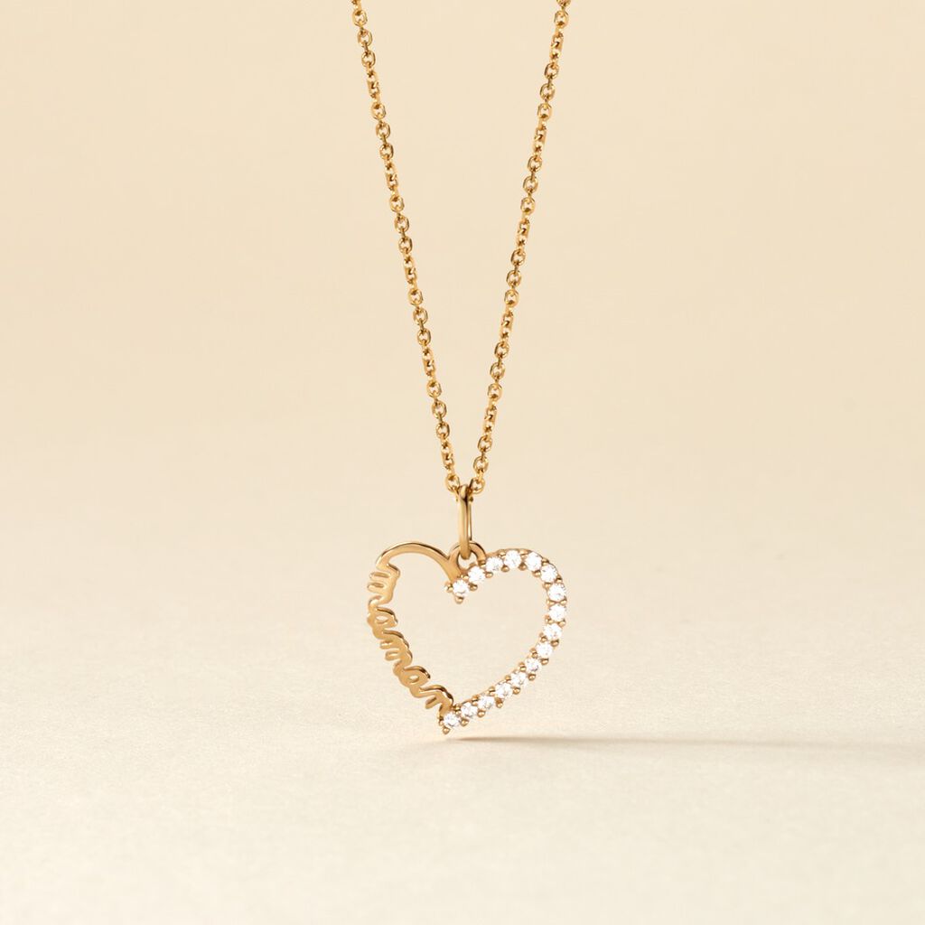 Pendentif Chiela Or Jaune Oxyde De Zirconium - Pendentifs Femme | Histoire d’Or