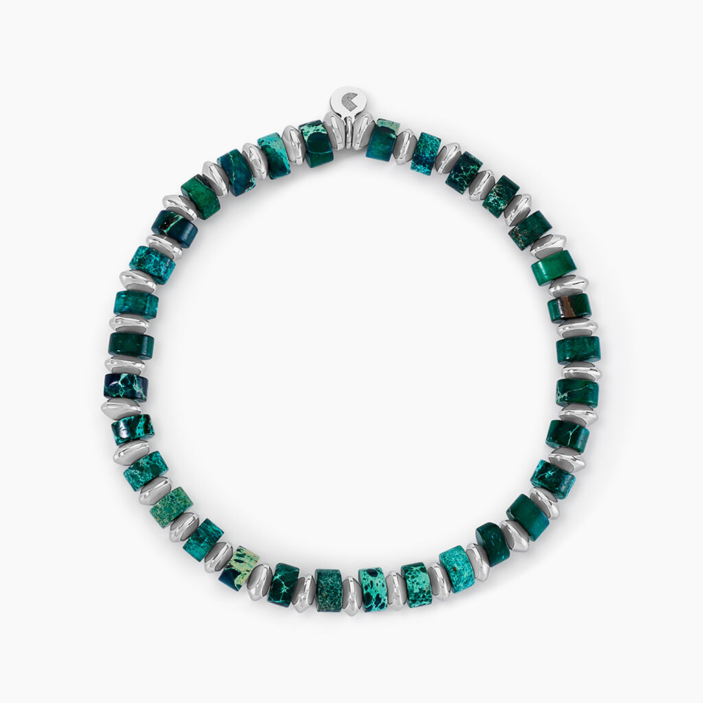 Bracelet Jourdan Acier Blanc - Bracelets Homme | Histoire d’Or