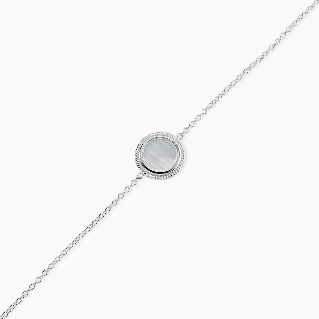 Bracelet Zea Argent Blanc Nacre - Bracelets Femme | Histoire d&rsquo;Or