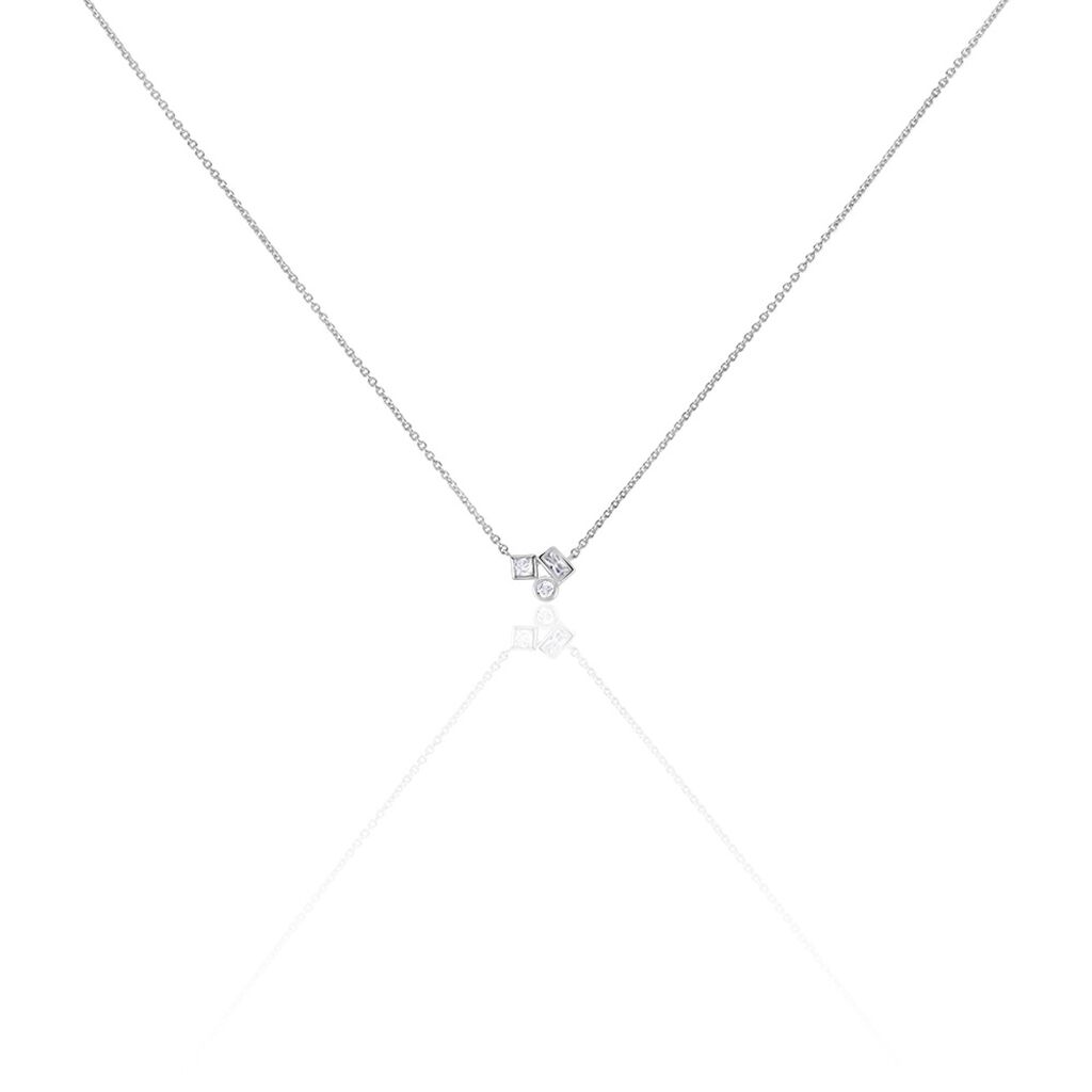 Collier Argent Duredle Oxydes De Zirconium - Colliers fantaisie Femme | Histoire d&rsquo;Or
