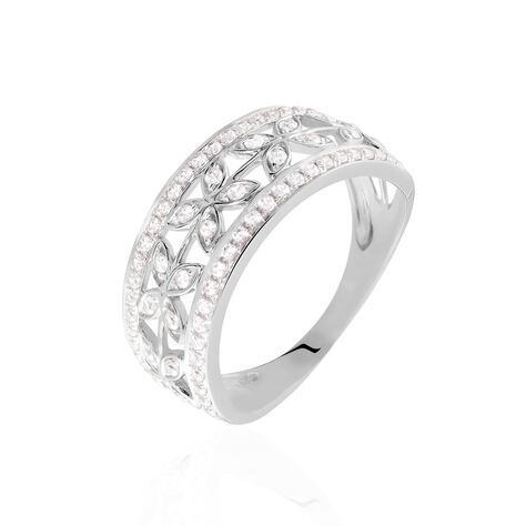 Bague Aella Or Blanc Oxyde De Zirconium - Bagues avec pierre Femme | Histoire d’Or