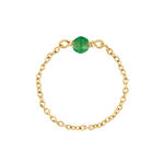 Bague Calliope Plaqu&eacute; Or Dor&eacute; Agate - Bagues solitaires Femme | Histoire d&rsquo;Or