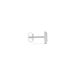 Boucle D'oreille Puce Unitaire Acier Blanc Tiago Diamant - Boucles d'oreilles fantaisie Homme | Histoire d’Or