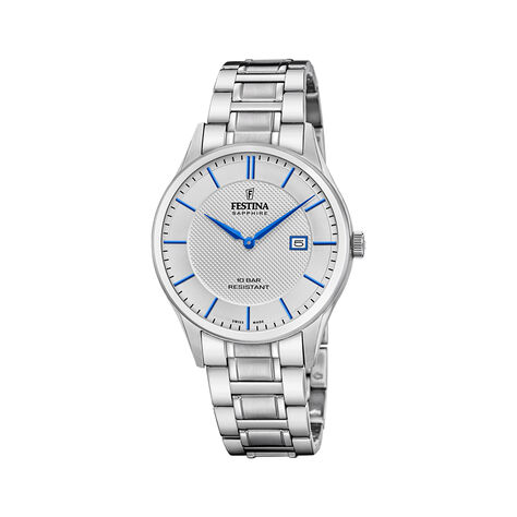 Montre Festina Swiss Made 40 Argenté - Nouveautés montres Homme | Histoire d’Or