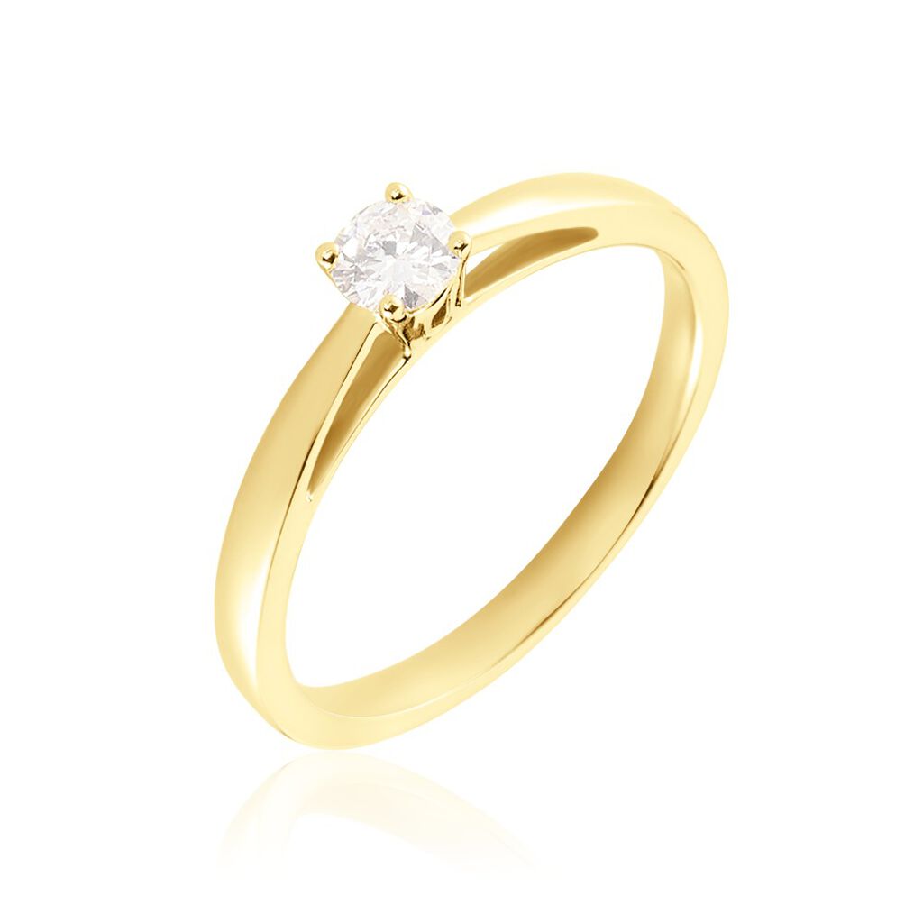 Bague Soltaire Celina Or Jaune Diamant - Bagues solitaires Femme | Histoire d’Or