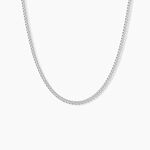 Cha&icirc;ne Clementine Argent Blanc - Chaines Femme | Histoire d&rsquo;Or