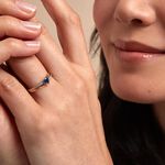 Bague Skylar Or Bicolore Saphir Diamant - Bagues solitaires Femme | Histoire d&rsquo;Or