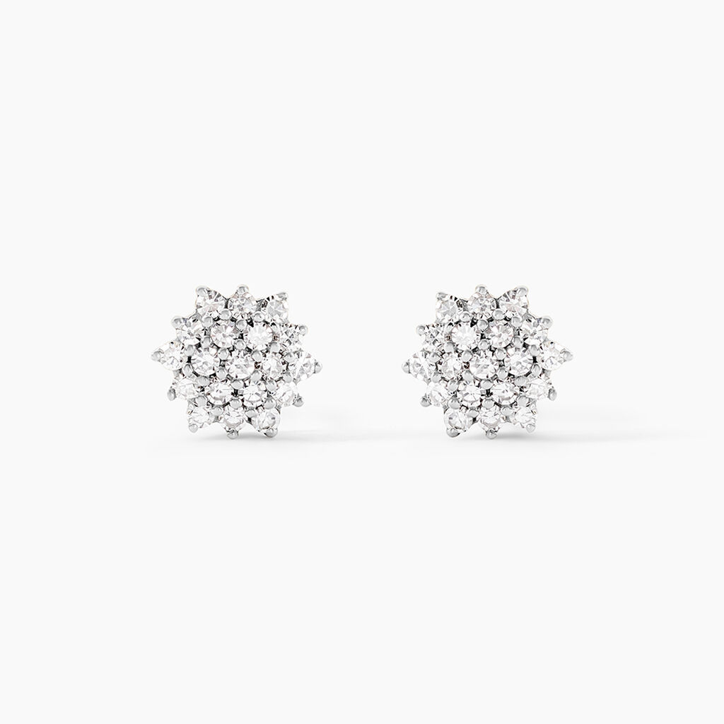 Boucles D'oreilles Puces Caliopee Or Jaune Diamant - Clous d'oreilles Femme | Histoire d&rsquo;Or