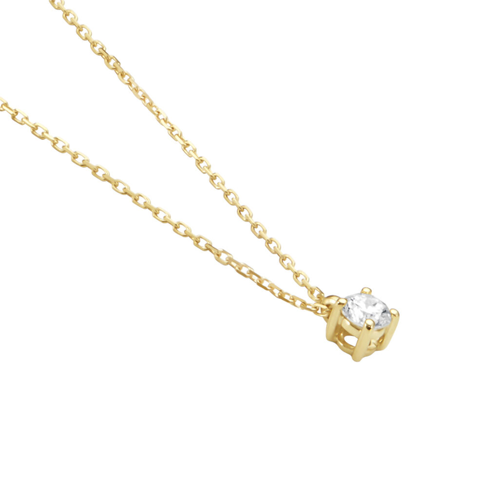 Collier Elfa Or Jaune Diamant - Colliers Femme | Histoire d’Or