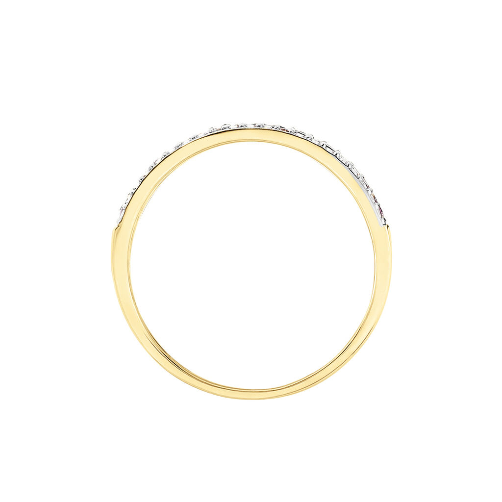Bague Amias Or Jaune Rubis Diamant - Bagues avec pierre Femme | Histoire d’Or