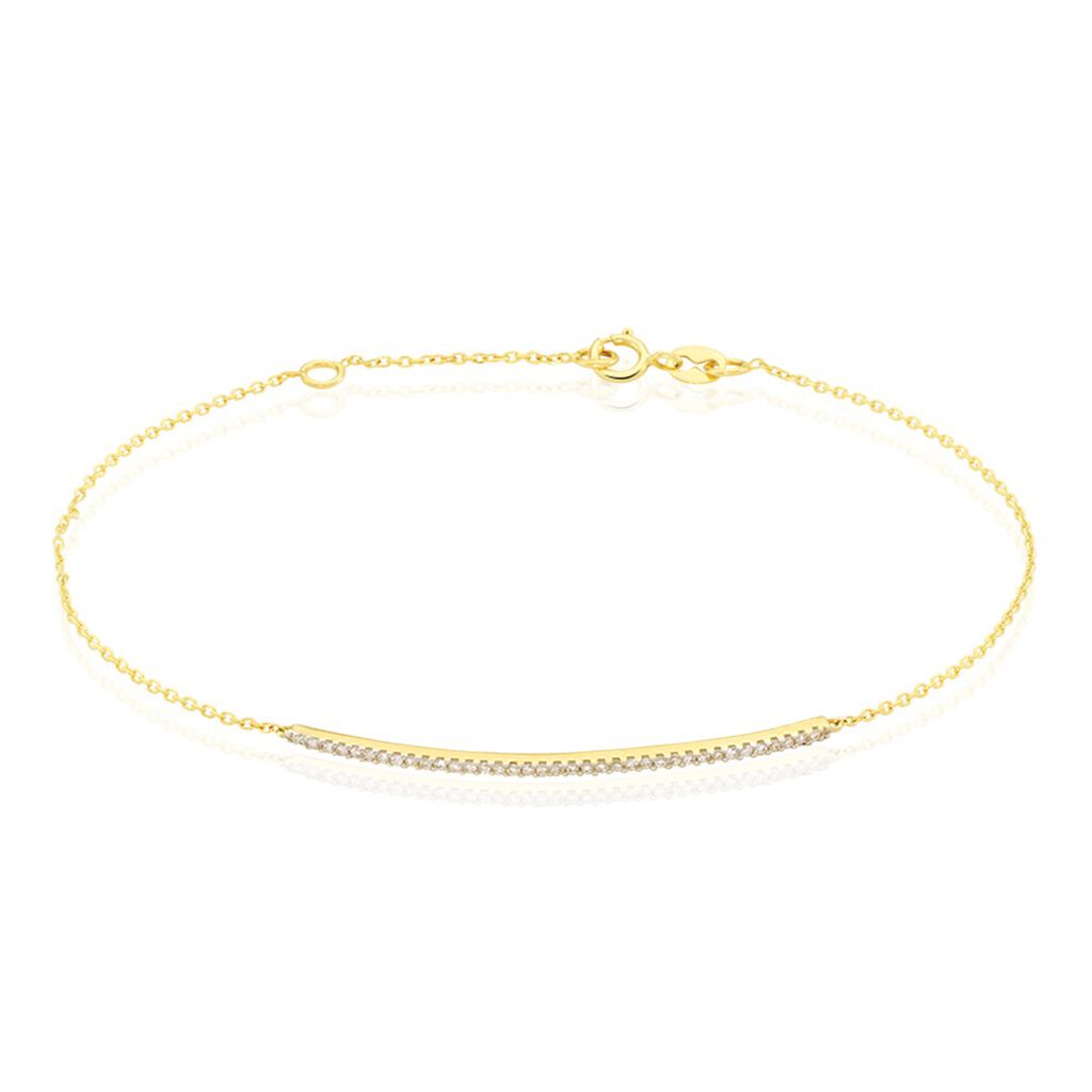 Bracelet Or Jaune Nalania Diamant - Bracelets Femme | Histoire d’Or