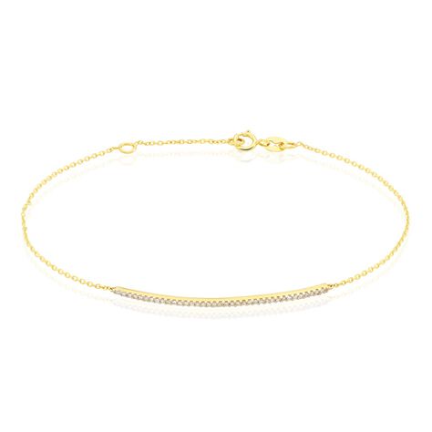 Bracelet Or Jaune Nalania Diamant - Bracelets Femme | Histoire d’Or