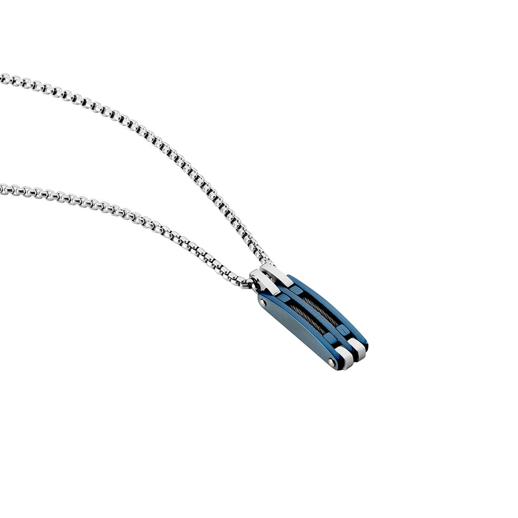 Collier Jourdan Priam Acier - Colliers fantaisie Homme | Histoire d’Or