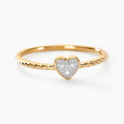 Bague Svana Or Jaune Diamant - Bagues avec pierre Femme | Histoire d’Or