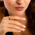 Bague Ivy Acier Jaune Cristal - Bagues solitaires Femme | Histoire d&rsquo;Or