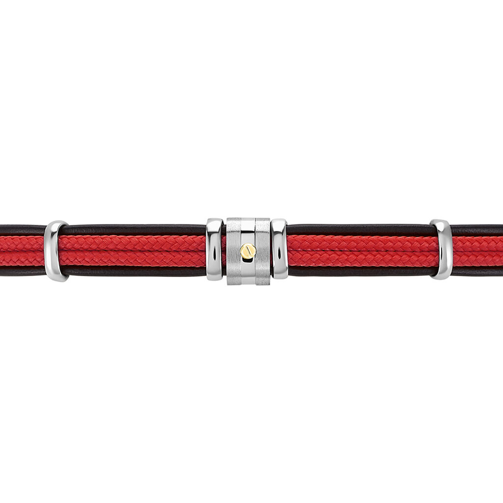 Bracelet Jourdan Cuir Noir - Bracelets Homme | Histoire d’Or