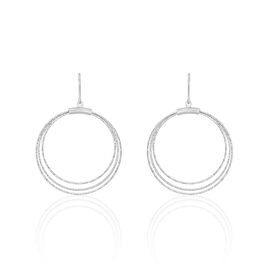 Boucles D'oreilles Pendantes Nadiona Argent Blanc - Boucles d'oreilles fantaisie Femme | Histoire d’Or