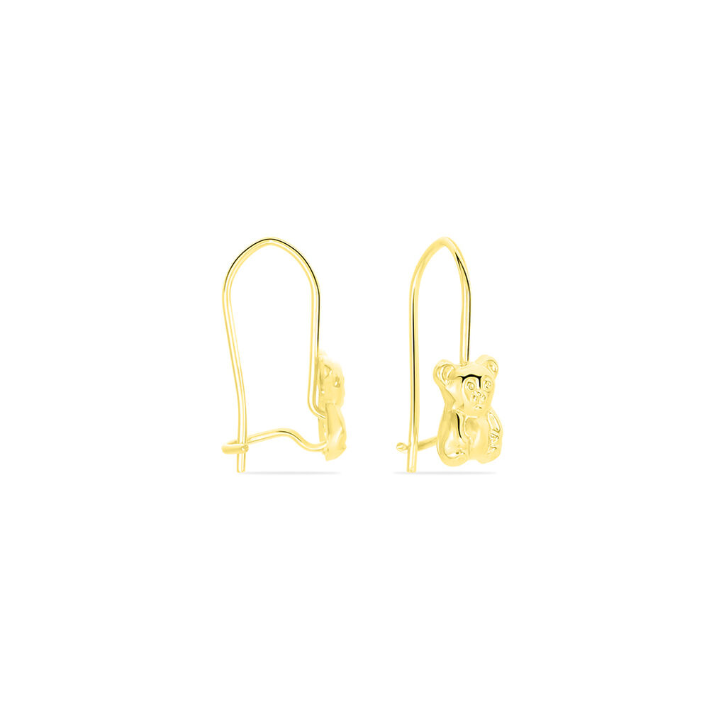 Boucles D'oreilles Pendantes Baptista Ours Or Jaune - Boucles d'oreilles pendantes Enfant | Histoire d’Or
