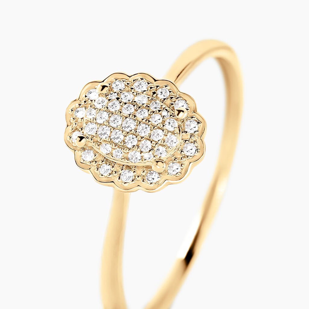 Bague Shyam Or Jaune Diamant - Bagues avec pierre Femme | Histoire d&rsquo;Or
