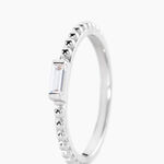 Bague Cherish Argent Blanc Oxyde De Zirconium - Bagues solitaires Femme | Histoire d&rsquo;Or