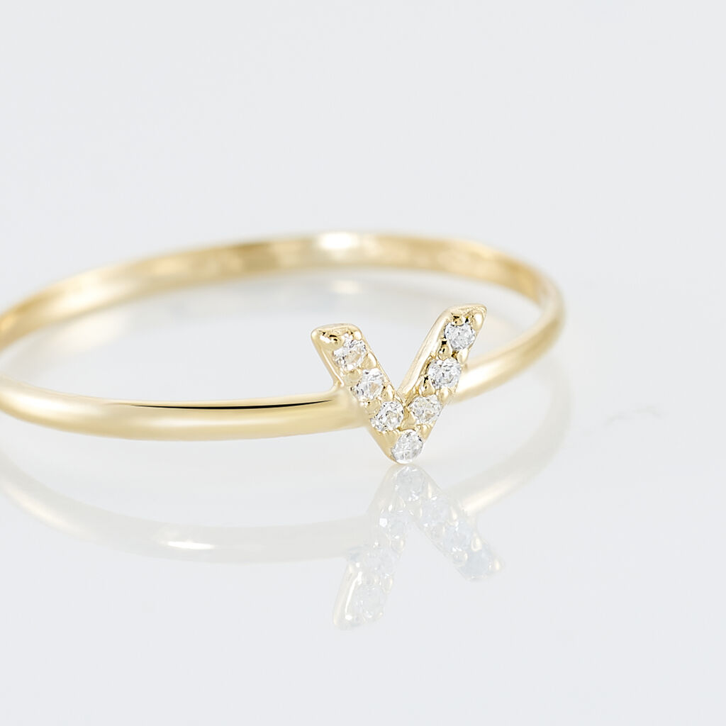 Bague De Phalange Celene Or Jaune Oxyde De Zirconium - Bagues Femme | Histoire d&rsquo;Or