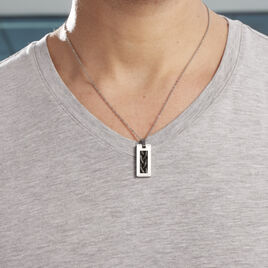Collier Josh Acier Blanc - Colliers fantaisie Homme | Histoire d’Or