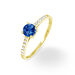Bague Manon Or Jaune Saphir Et Diamant