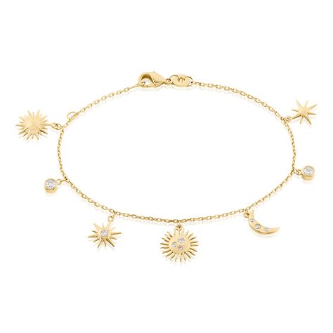 Bracelet Cassiopee Plaqué Or Jaune Oxyde De Zirconium - Bracelets Femme | Histoire d’Or
