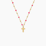 Collier Krystle Argent Dor&eacute; A L'Or 750/1000 - Bijoux sans pierre Femme | Histoire d&rsquo;Or