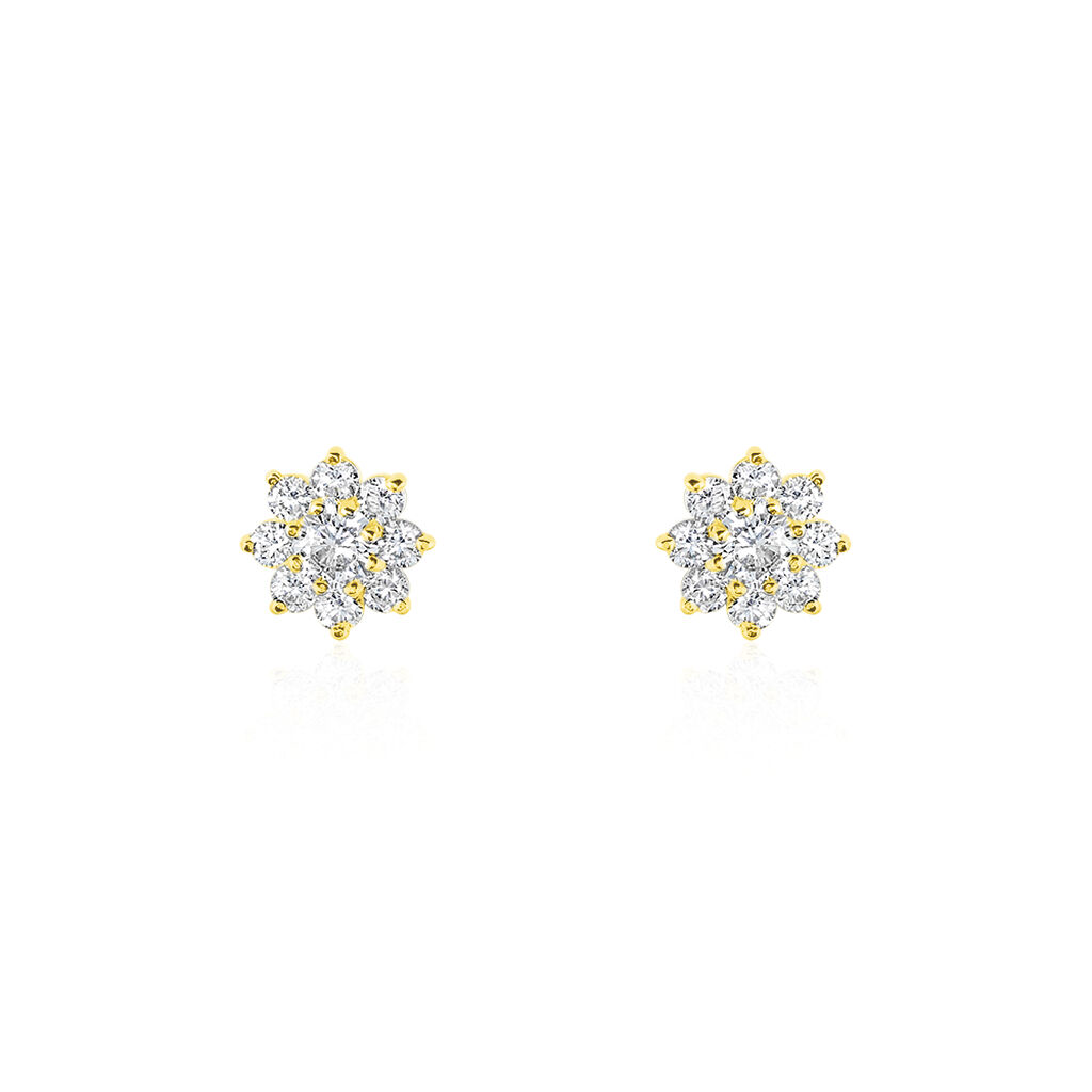 Boucles D'oreilles Or Jaune Darice Oxydes - Boucles d'oreilles pendantes Femme | Histoire d&rsquo;Or