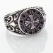 Bague Stefan Acier Blanc Oxyde Noir - Bagues avec pierre Homme | Histoire d’Or