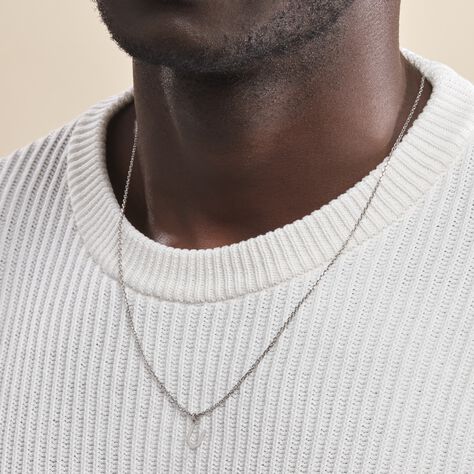 Pendentif Ionia Lettre Or Blanc - Pendentifs Famille | Histoire d’Or