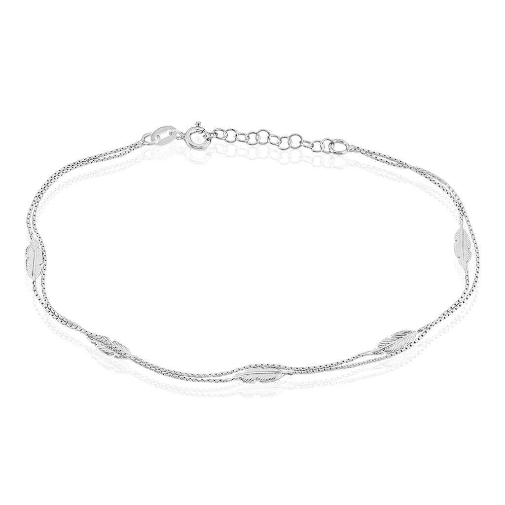 chaã®ne de cheville hannen argent blanc