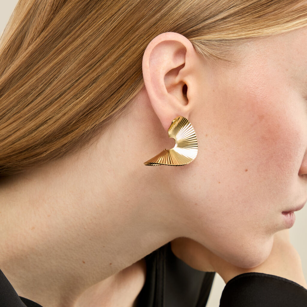 Boucles D'oreilles Pendantes Scarlett Acier Jaune - Boucles d'oreilles pendantes Femme | Histoire d&rsquo;Or