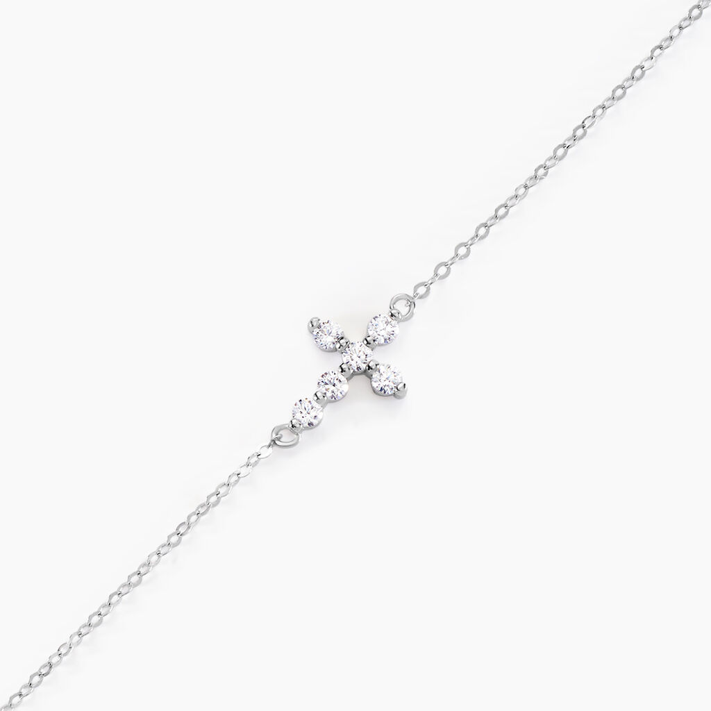 Bracelet Or Blanc Kerem Oxyde - Bracelets Femme | Histoire d’Or
