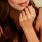 Bague Aphrodite Ld Platine Blanc Diamant Synth&eacute;tique - Bagues solitaires Femme | Histoire d&rsquo;Or