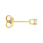 Boucle D'oreille Puce Unitaire Victoria Or Jaune Diamant - Clous d'oreilles Famille | Histoire d&rsquo;Or