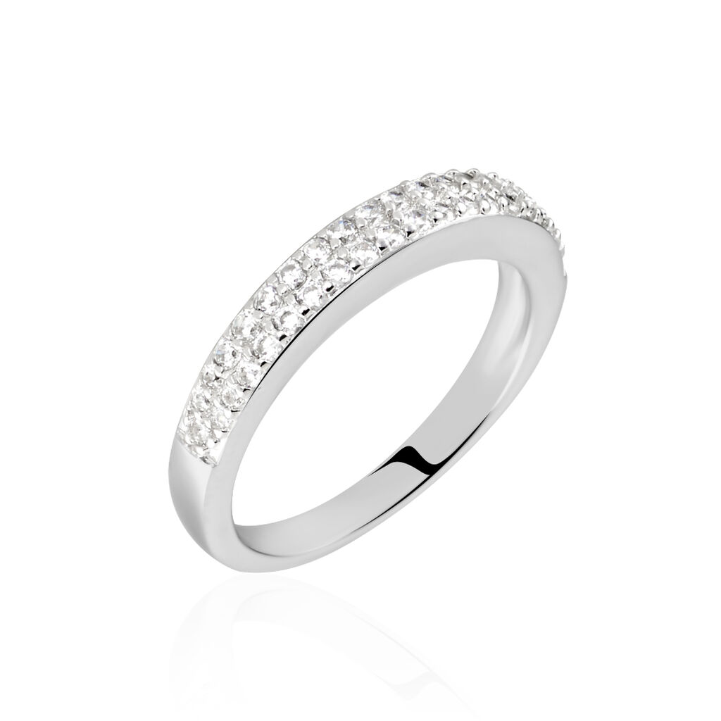 Bague Kelsy Argent Blanc Oxyde De Zirconium - Bagues avec pierre Femme | Histoire d&rsquo;Or