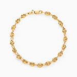 Bracelet Maille Dami Maille Grain De Caf&eacute; Or Jaune - Bracelets cha&icirc;ne Femme | Histoire d&rsquo;Or